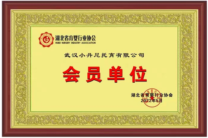 喜报！湖北省育婴行业协会大家庭再迎一位新会员单位——武汉小丹尼托育有限公司！